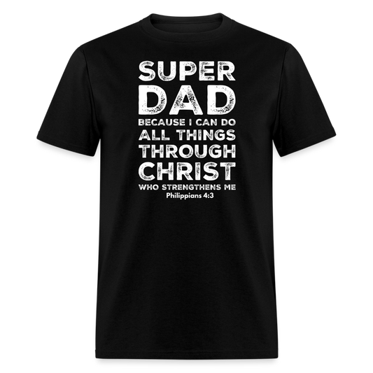 Super Dad Reversed T-Shirt - black