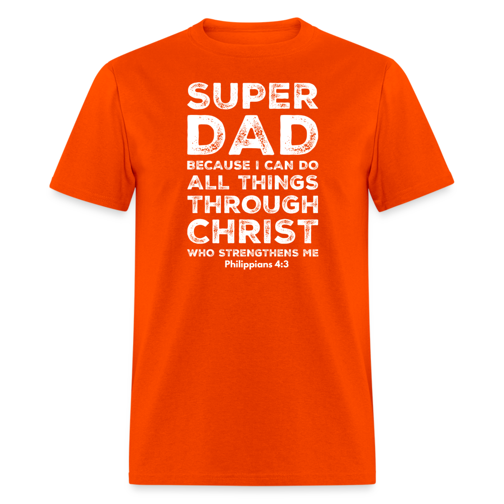 Super Dad Reversed T-Shirt - orange