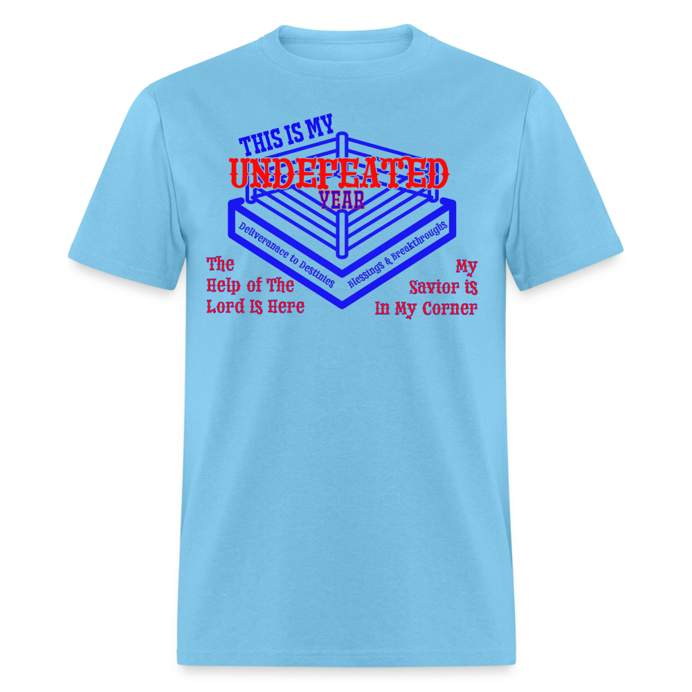 Undefeated Year - T-Shirt - aquatic blue
