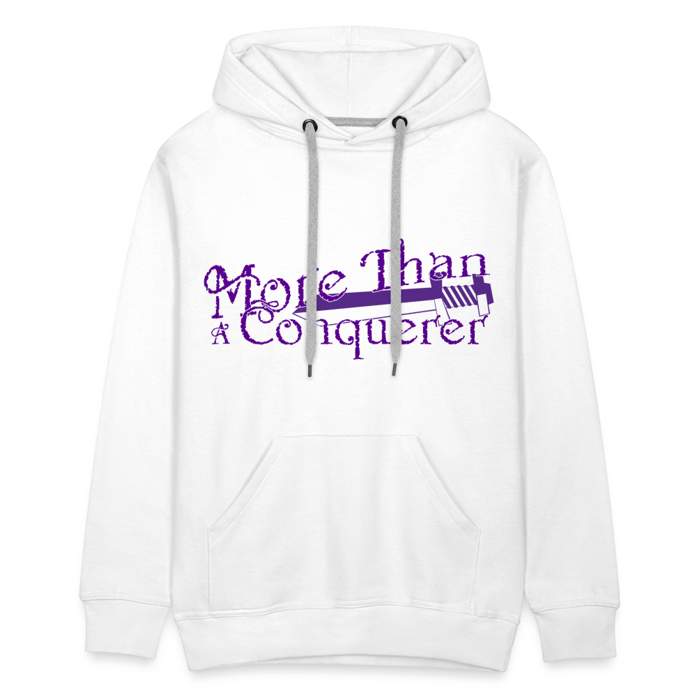 More Than A Conquerer Hoodie - white